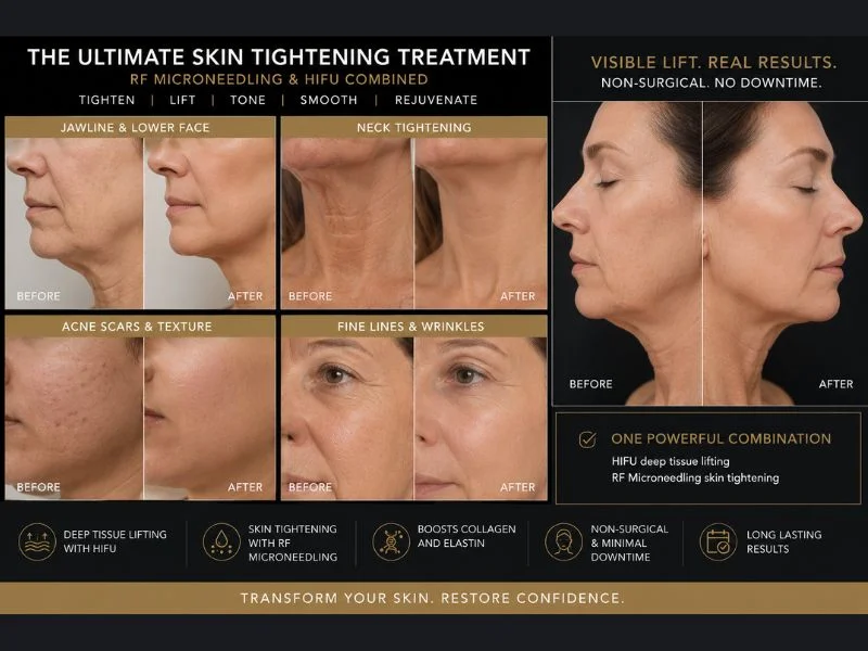 Results of combined treatment for the ultimate skin tightening treatment Leeds