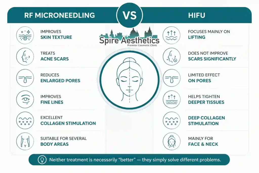 RF Microneedling vs HIFU: Which Treatment Gives Better Results Leeds?